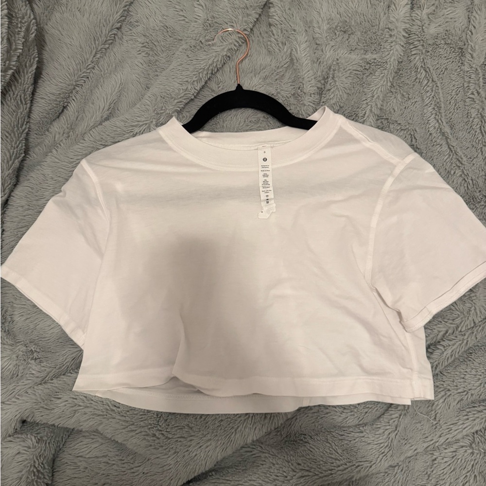 Lululemon Classic White Crop Top NWOT